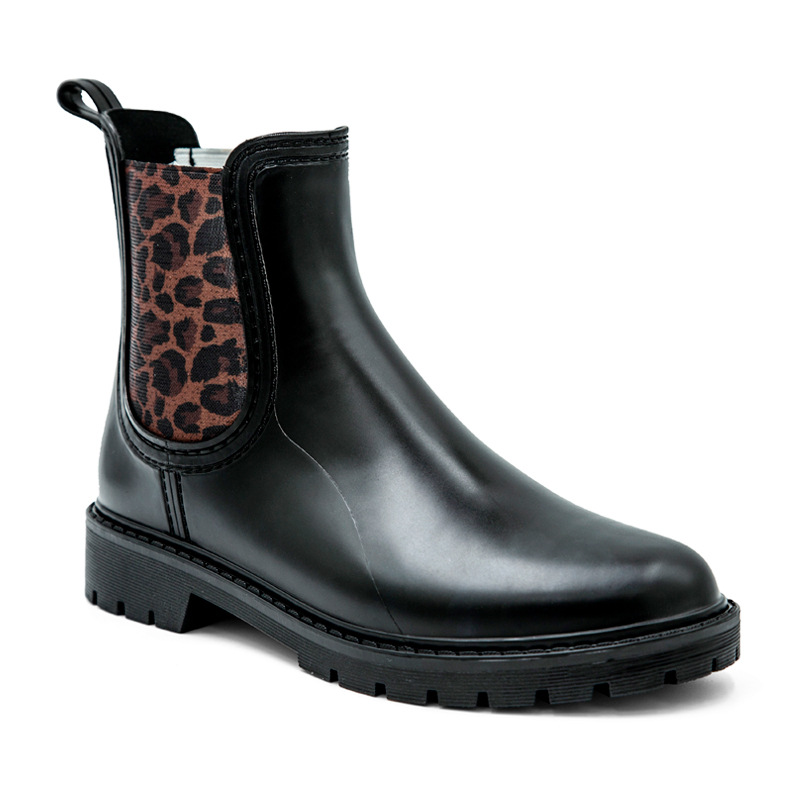 women‘s rain boots processing customized new short rain boots waterproof shoe cover non-slip plus velvet water boots fashion manufacturers wholesale