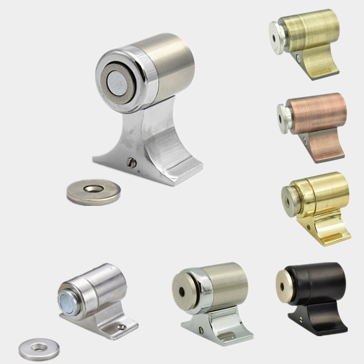 玻璃门吸防撞门挡玻璃隔断门碰免打孔办公室强磁地吸浴室门阻门顶