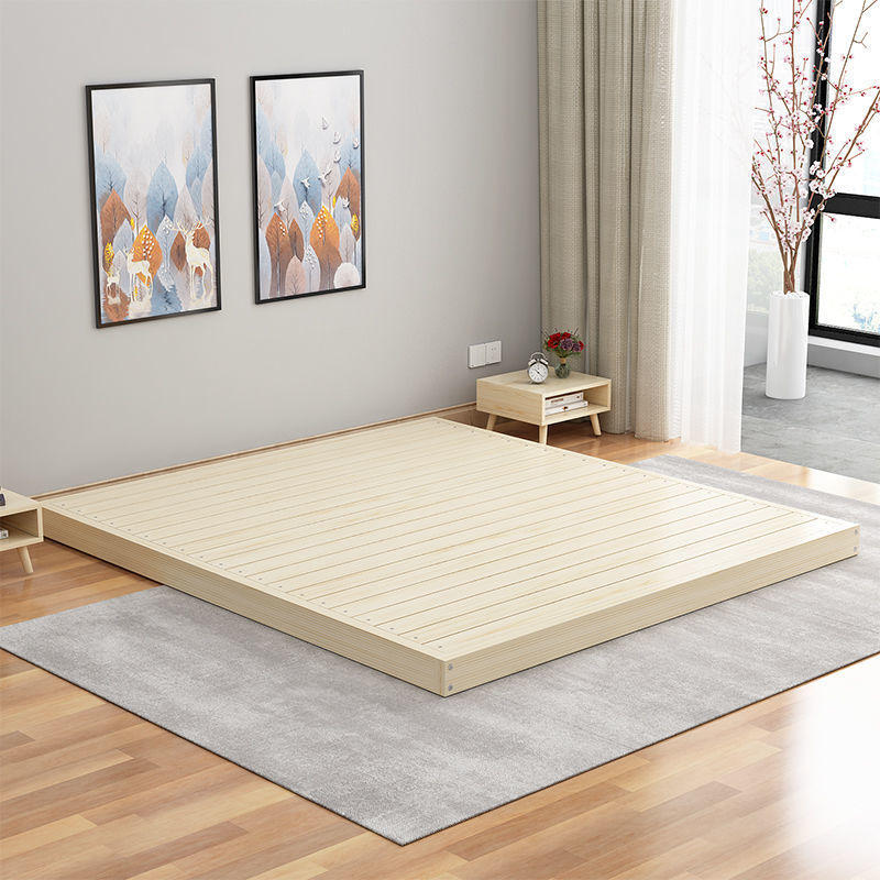 单双人榻榻米床板实木床1.5米1.8m地台1.2m松木床矮床1米床架子