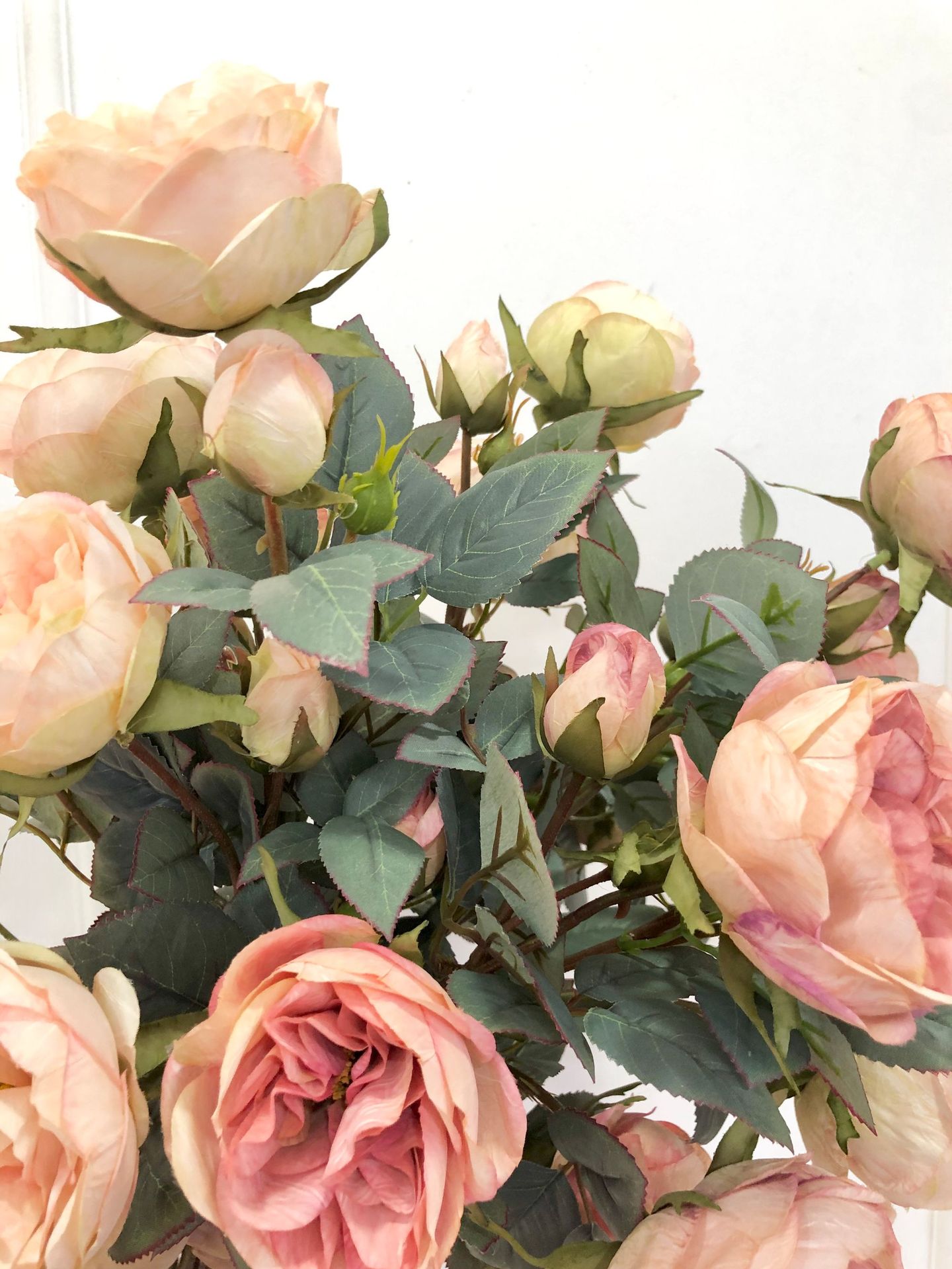 仿真蔷薇奥斯汀玫瑰芍药油画复古简欧月季花家居装饰花艺