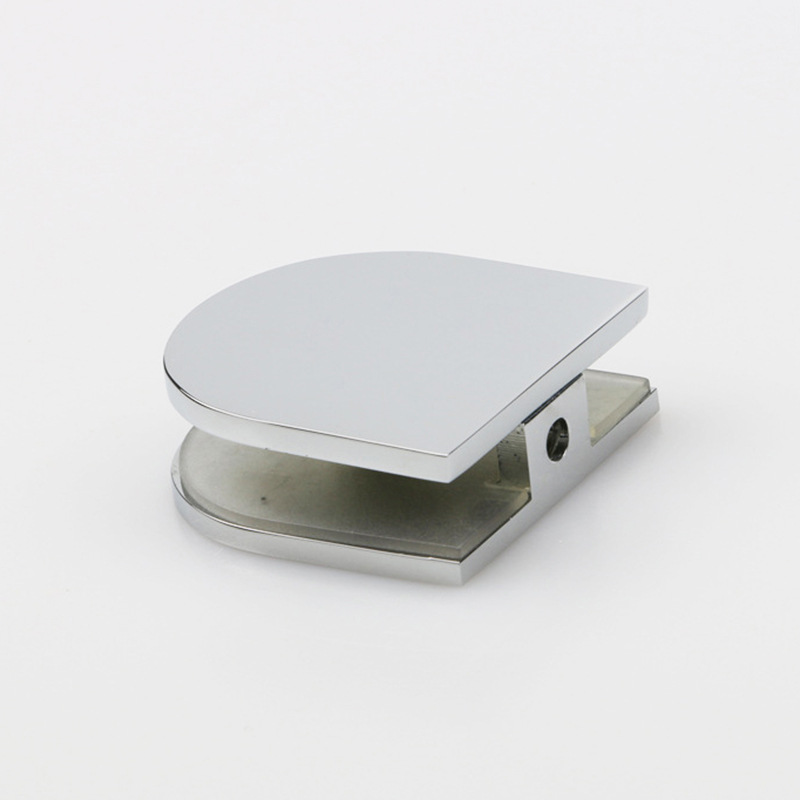 半圆方形304玻璃夹u型浴室玻璃门夹隔板卡扣浴室五金配件定制