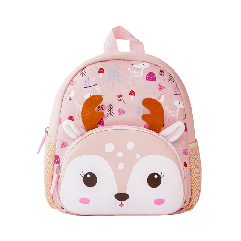 New Student Animal Cartoon Schoolbag Children Neoprene Kindergarten Backpack Dinosaur Unicorn Schoolbag Wholesale