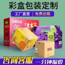 彩色飞机盒小批量印刷跨境打包化妆品白卡包装盒彩箱食品快递盒