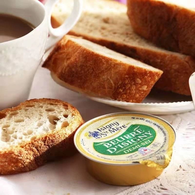 法国伊斯尼aop份装咸黄油25g*48粒家用即食煎牛排面包法式烘焙