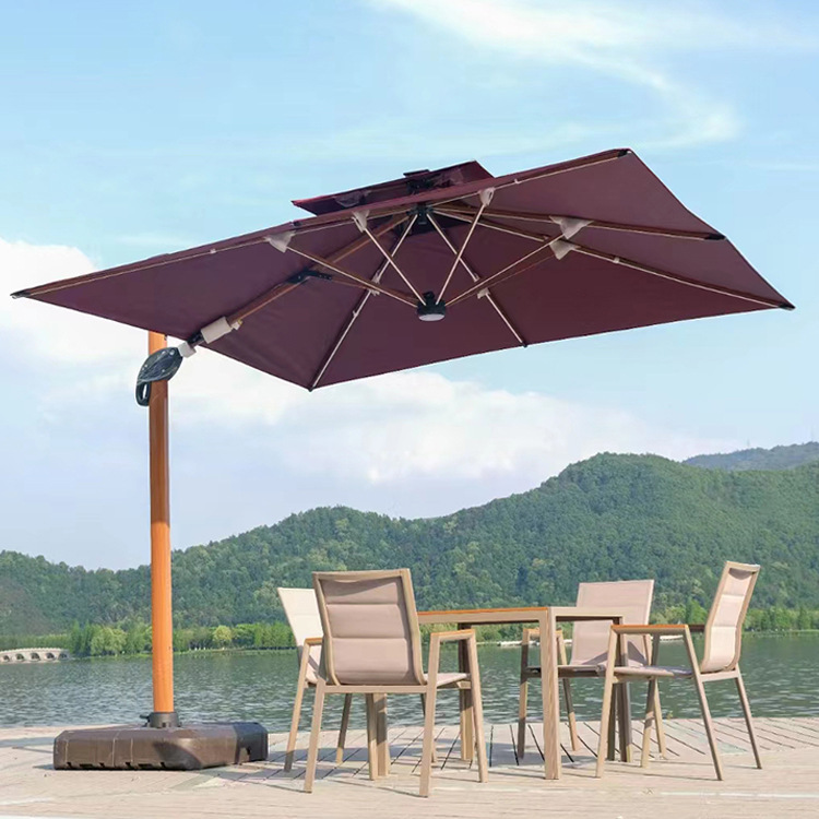 户外庭院遮阳伞罗马伞花园露台大太阳伞棚商摆摊室外休闲伞沙滩伞