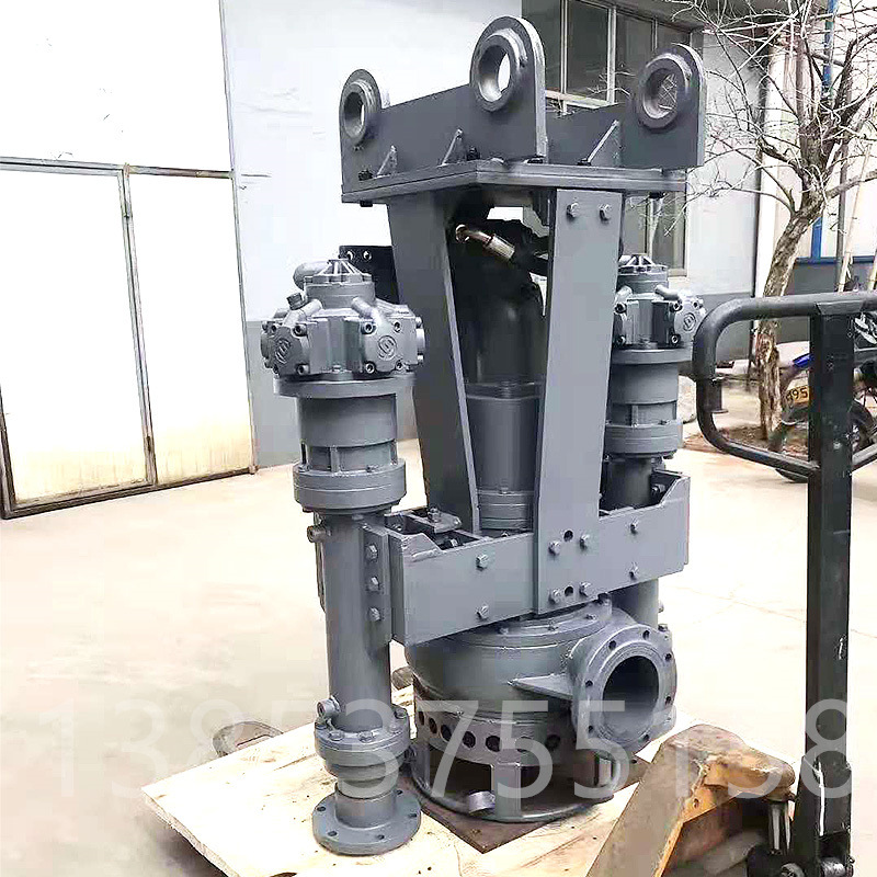 水陆两用清理淤泥泵挖机属具液压抽沙泵河道潜水吸沙泵各型号挖机