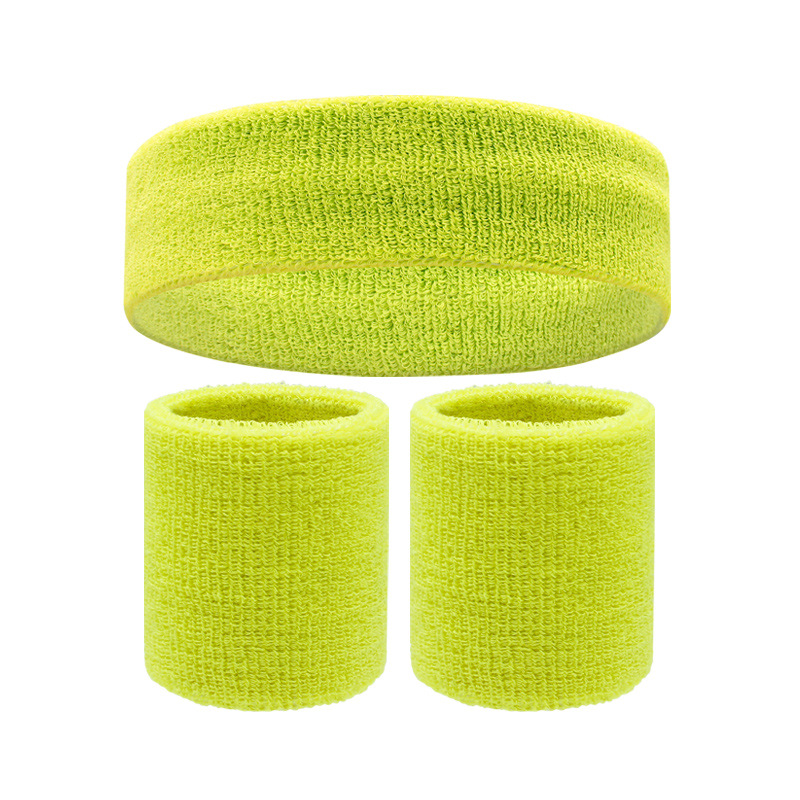 Towel Wristband Sports Headband Hairband Wrist Protector Sweat Absorbing Set Protective Gear Manufacturer