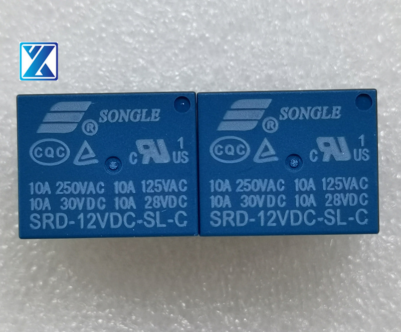 松乐songle功率继电器srd12vdcslc5脚10a250vt73一开一闭