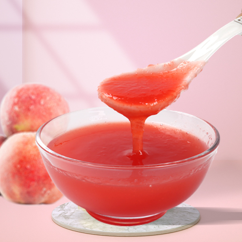 水蜜桃果酱商用芝芝桃桃浓缩果汁桃子果溶奶茶店专用原材料