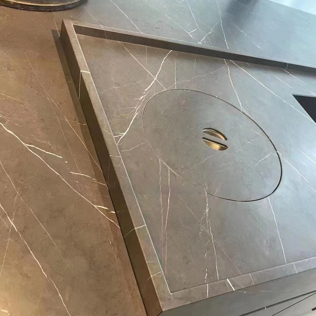 天然石材 保加利亚灰大理石 可做酸洗面皮革面 台面地板过道墙面