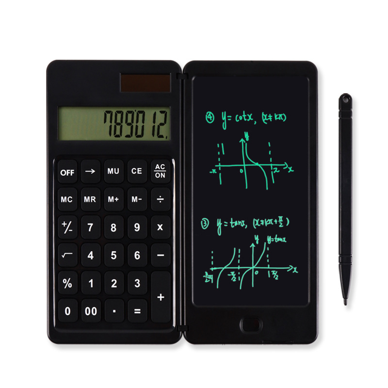 New Calculator Handwriting Board Learning Office Business Gift Foldable and Portable Memo Writing Board Calculator