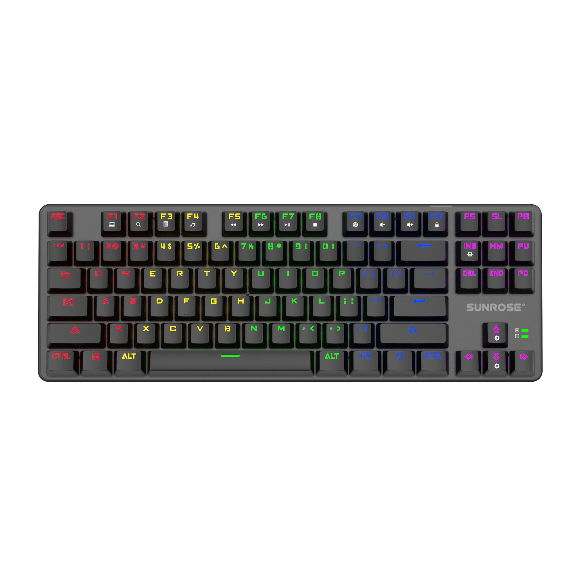 87键机械键盘有线电竞键盘游戏打字办公键盘-阿里巴巴