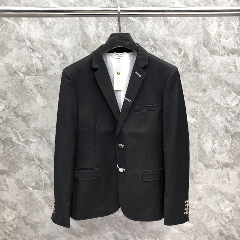 潮牌tb西装外套男女情侣装明线修身休闲九分袖潮牌-阿里巴巴