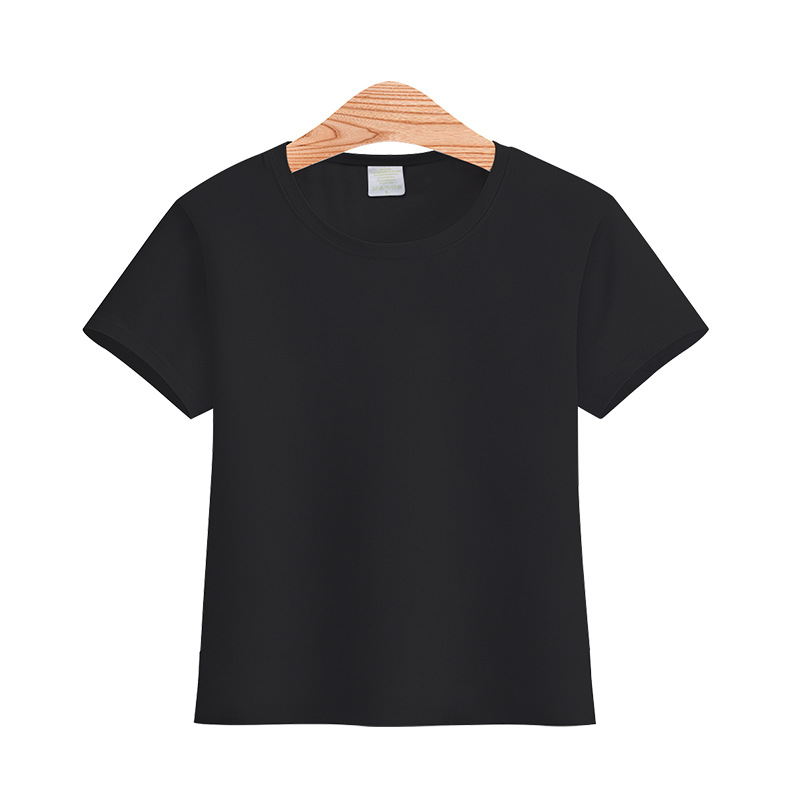 Spot Manufacturer 200G Blank Modal T-shirt Thermal Transfer T-shirt Blank T-shirt Foreign Trade Short Sleeve