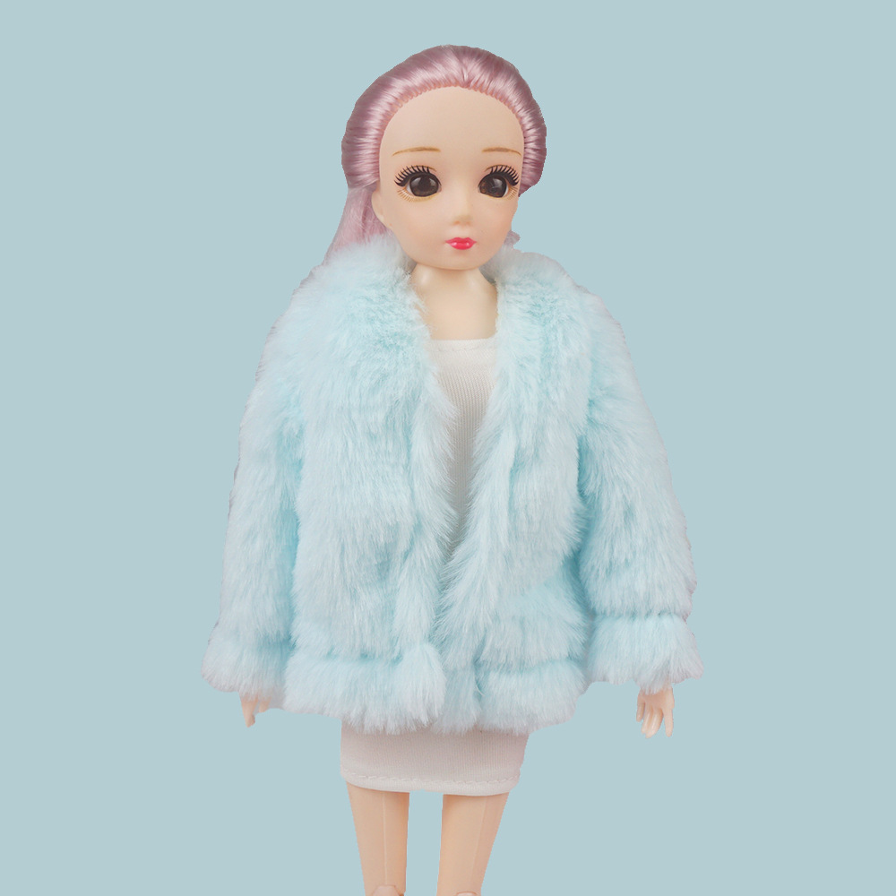 可怡芭比娃娃30厘米玩偶冬装毛衣外套包包围巾配件玩具现货