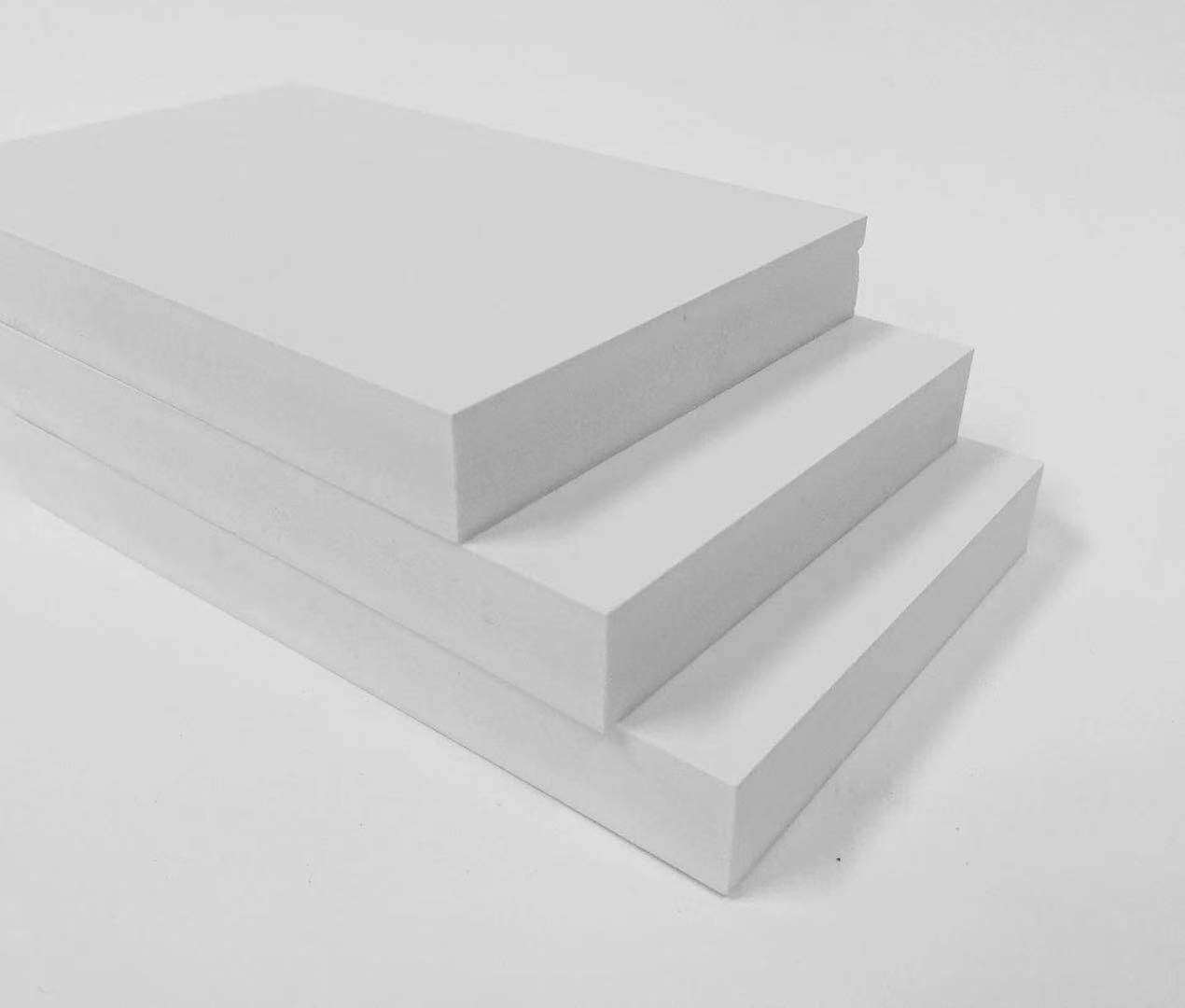 白色高密度品质结皮pvc发泡雪弗硬板卫浴柜橱柜广告模型安迪板