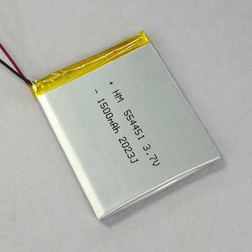 554451软包3.7v1500mah美容仪按摩仪led照明gps定位器锂电池