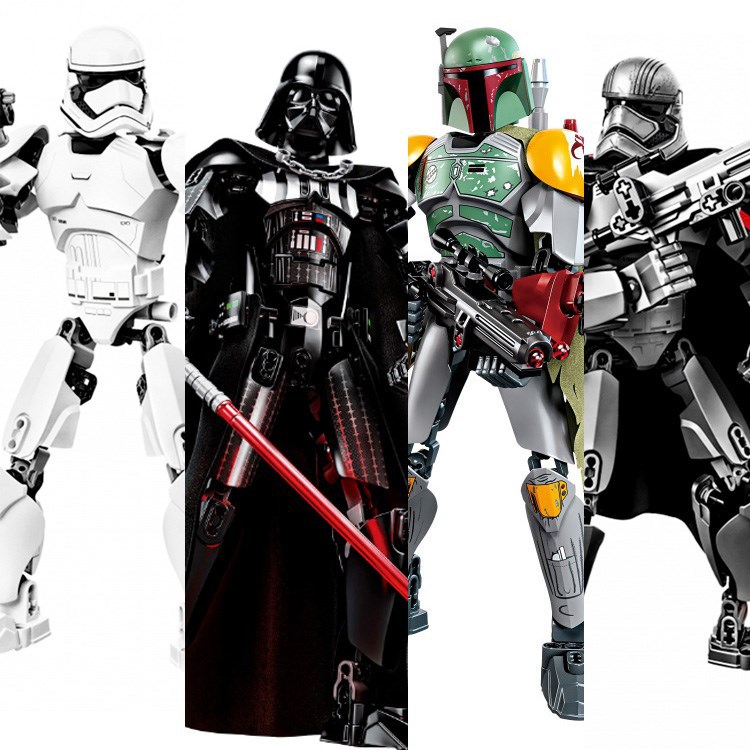 兼容乐高星球大战黑武士维达暴风白兵原力手办模型拼装积木玩具