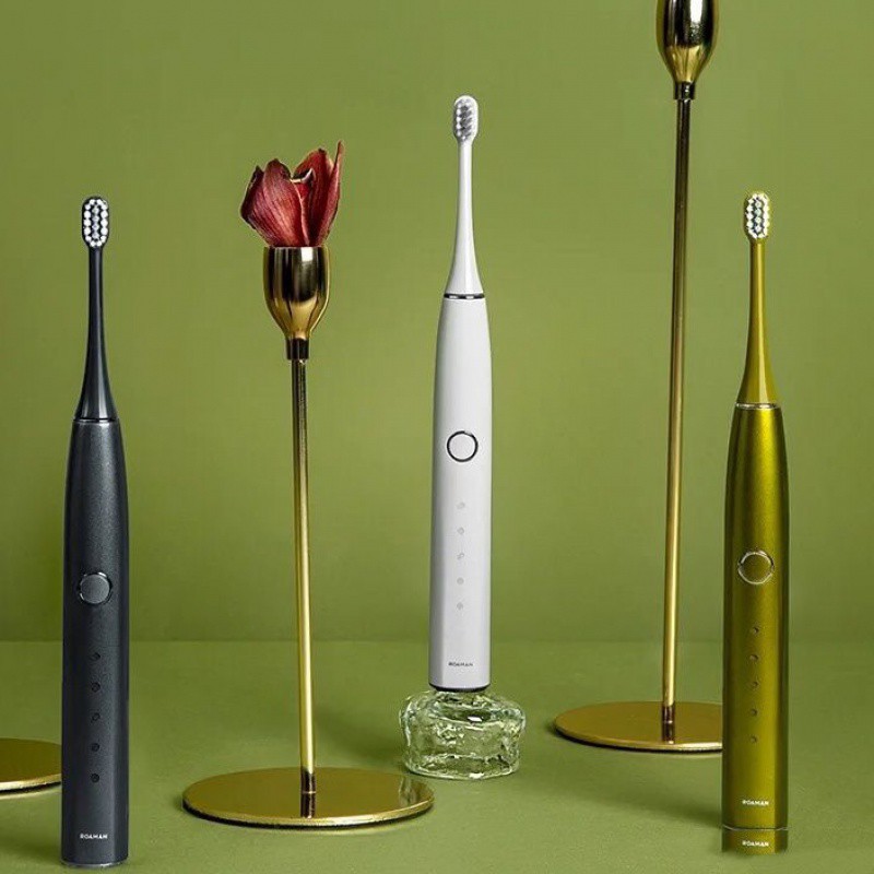 roaman罗曼声波电动牙刷t10s成人款刷牙洁面情侣联名款小果刷包邮