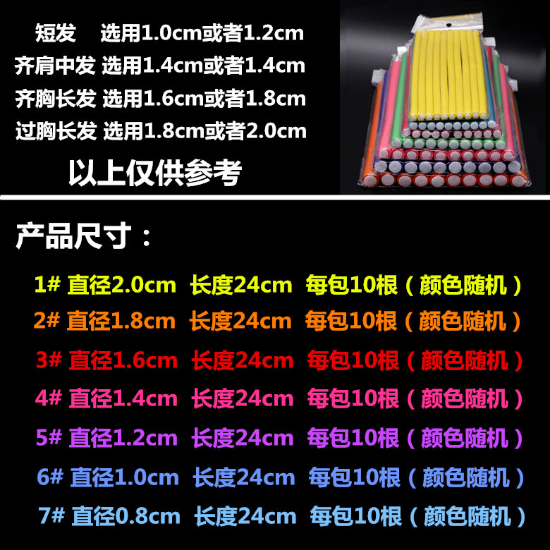 烫发杠子隔热发廊用品美发工具烫头发卷发杠冷烫内扣不伤发批发