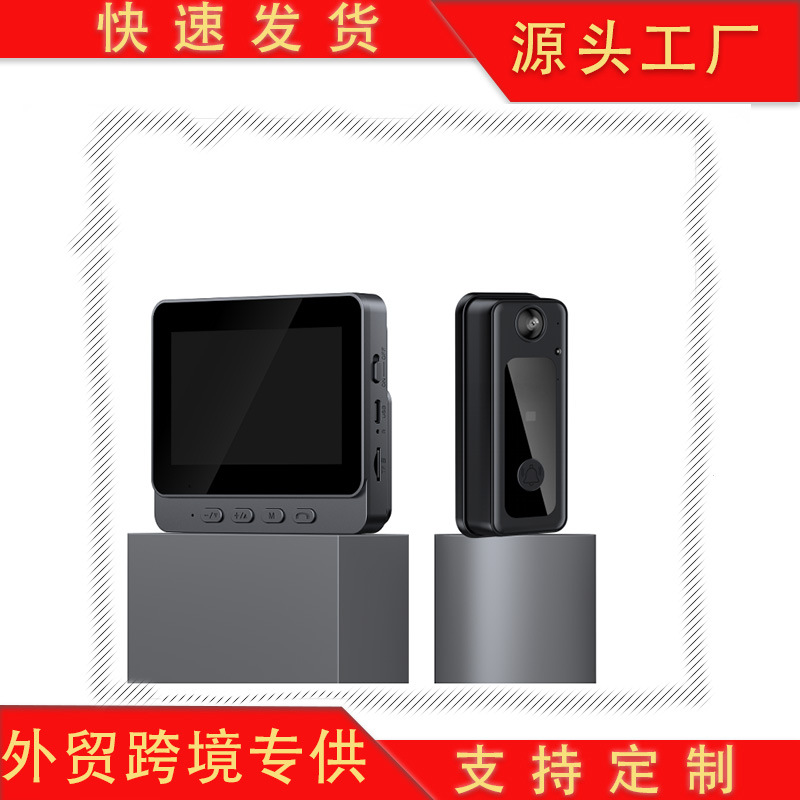新款低功耗无线可视门铃 猫眼4.
