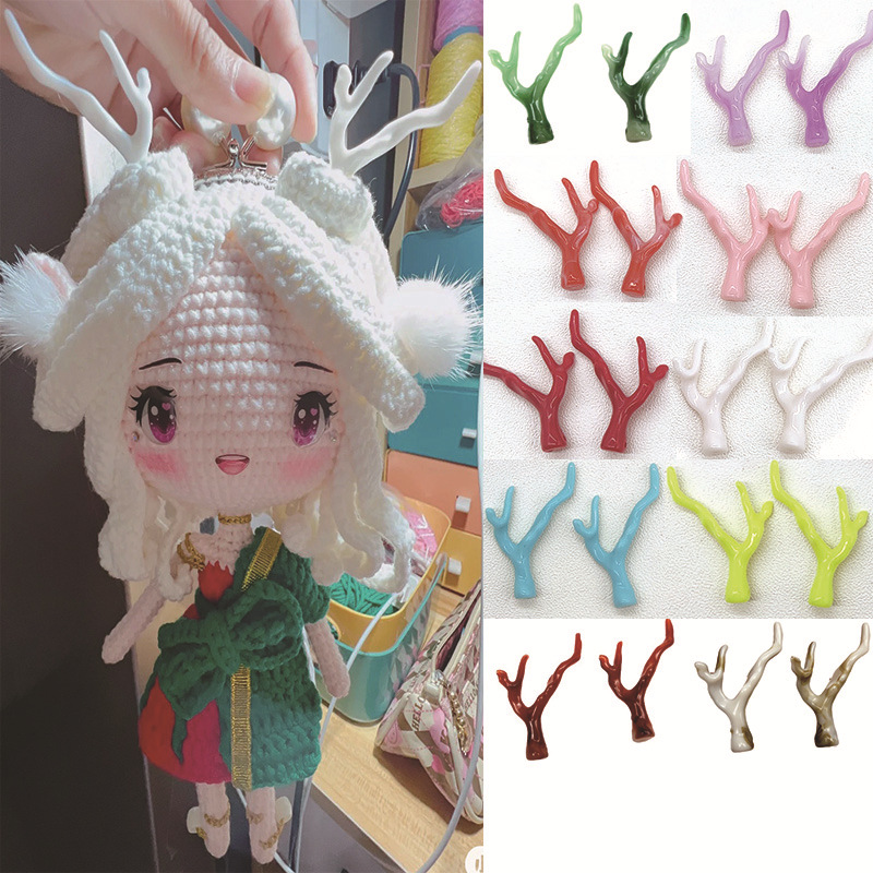 Wang Zhiyao Doll Same Style Acrylic Branch Ancient Style Dragon Horn Antlers Handmade Hair Accessories Headdress Materials Accessories