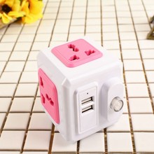 Smart Home PowerCube Socket E/S  4 Outlets 2 SB Ports Adapte