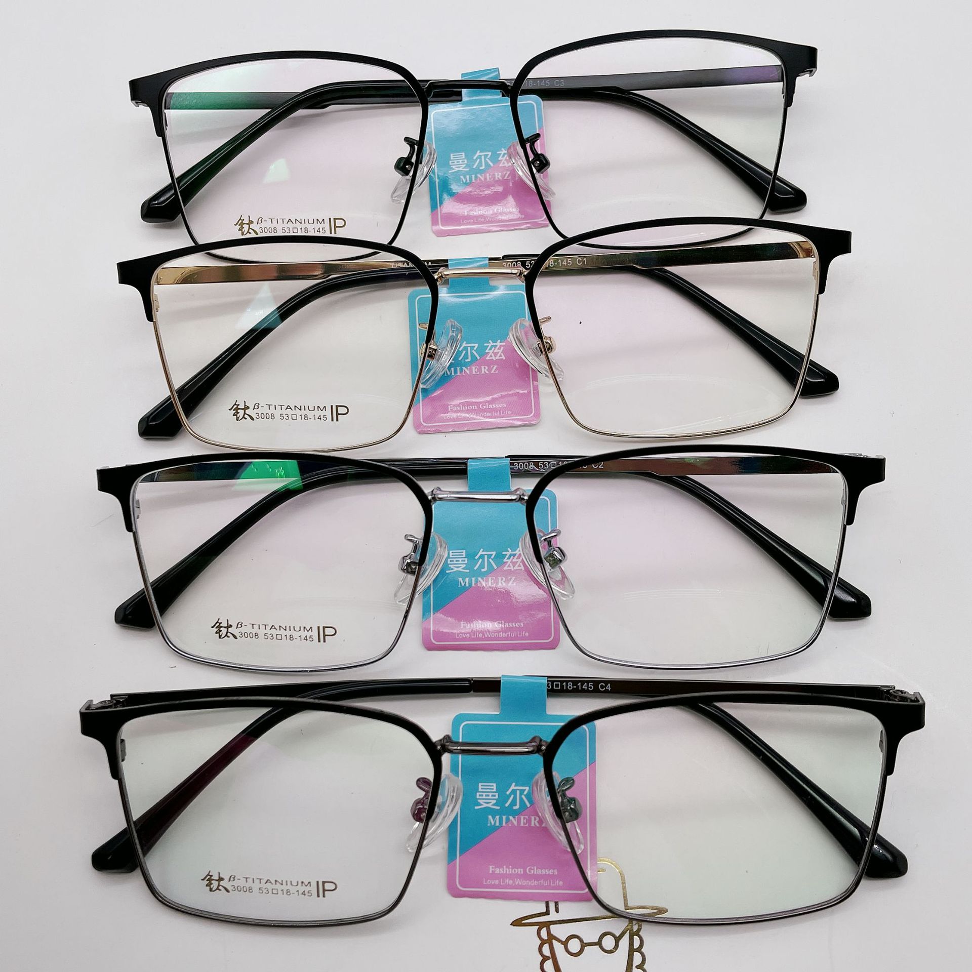 保时捷钛镜架陌森商务眼镜框精工复古眼镜架暴龙款近视镜半钛处理