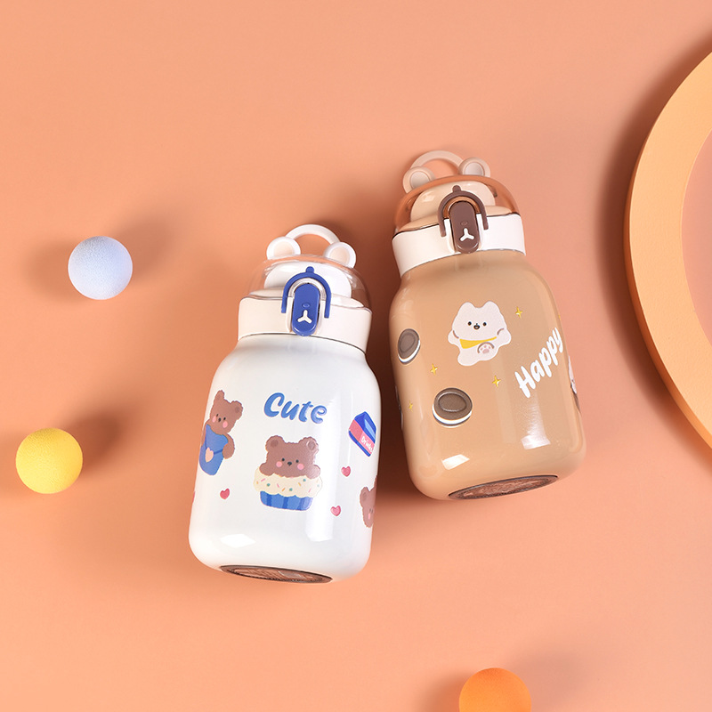卡通可爱不锈钢保温杯高颜值密封不漏水杯儿童学生便携杯子批发