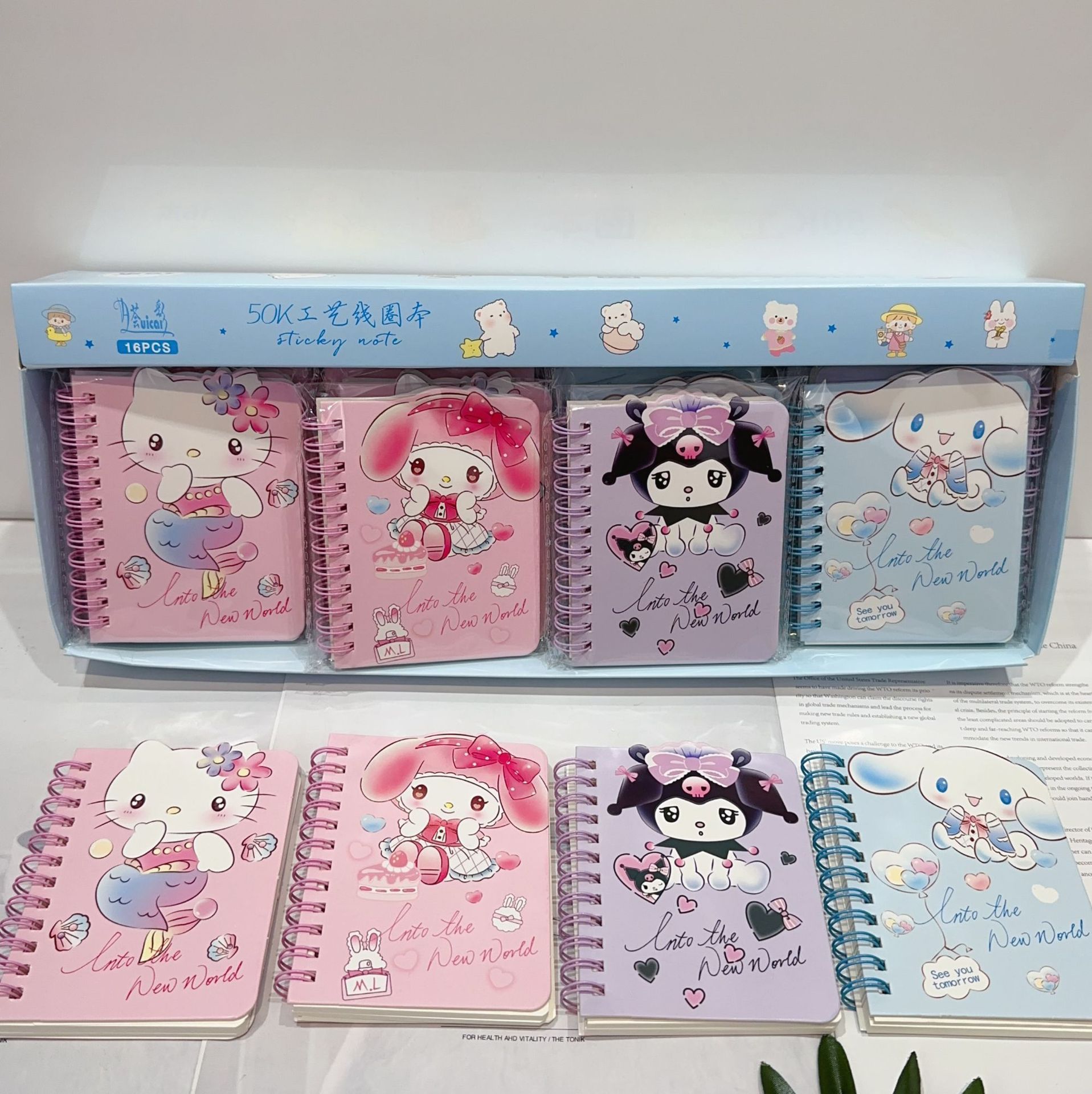 新款手抄备忘异形线圈本可爱卡通笔记本少女心便签本记事本手账本