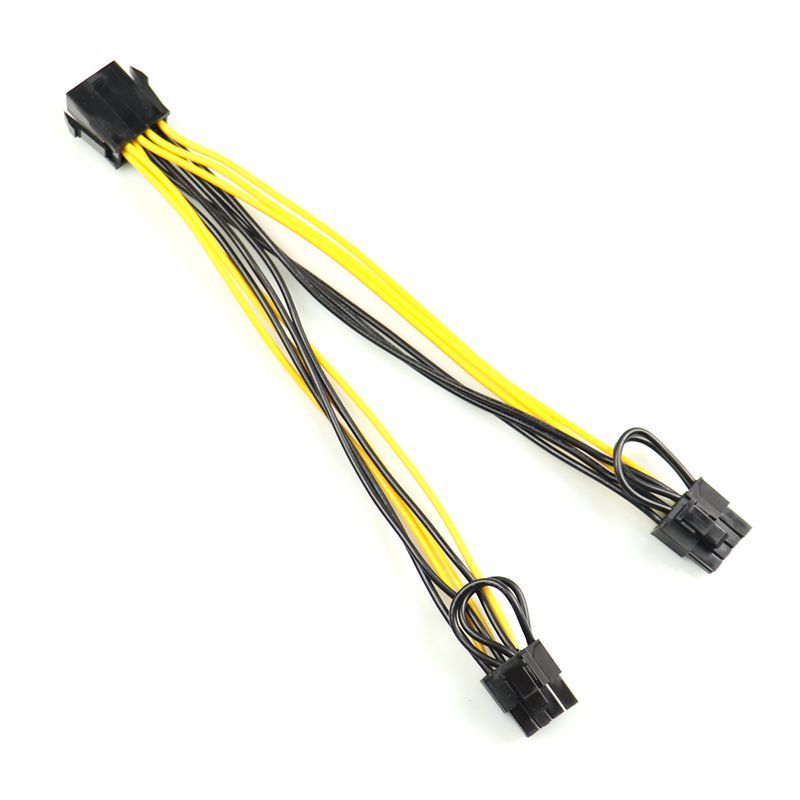 6pin转8pin显卡电源供电线  6p转8p平台转接线  6p显卡平台延长线