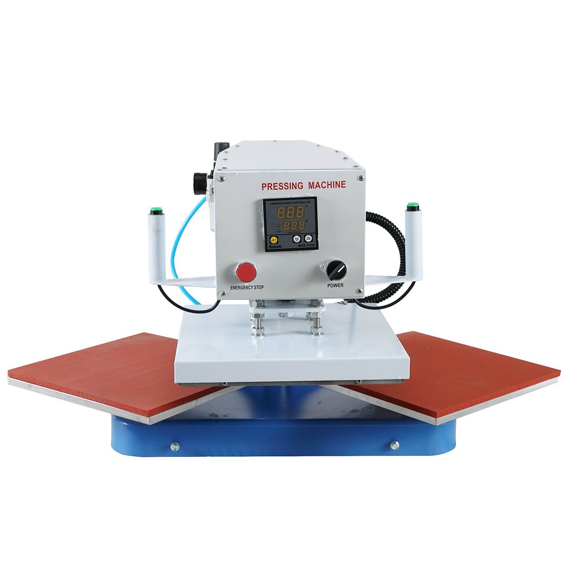 鸥朋新款t恤热转印烫画机 手拉双工位气动印花机,烫钻烫商标机