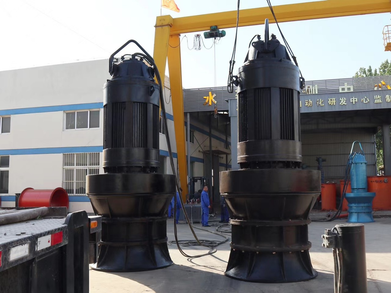 潜水轴流泵混流泵雪橇泵潜水耐磨电动水泵立式潜水泵边立式水泵