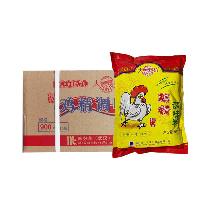 【整箱10袋】大桥精品鸡精900克 餐饮用商用家用提鲜调味料