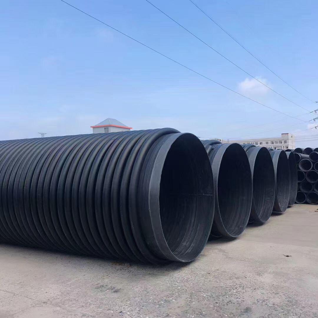 hdpe克拉管 市政管道缠绕管 排水排污大口径双壁波纹管厂家