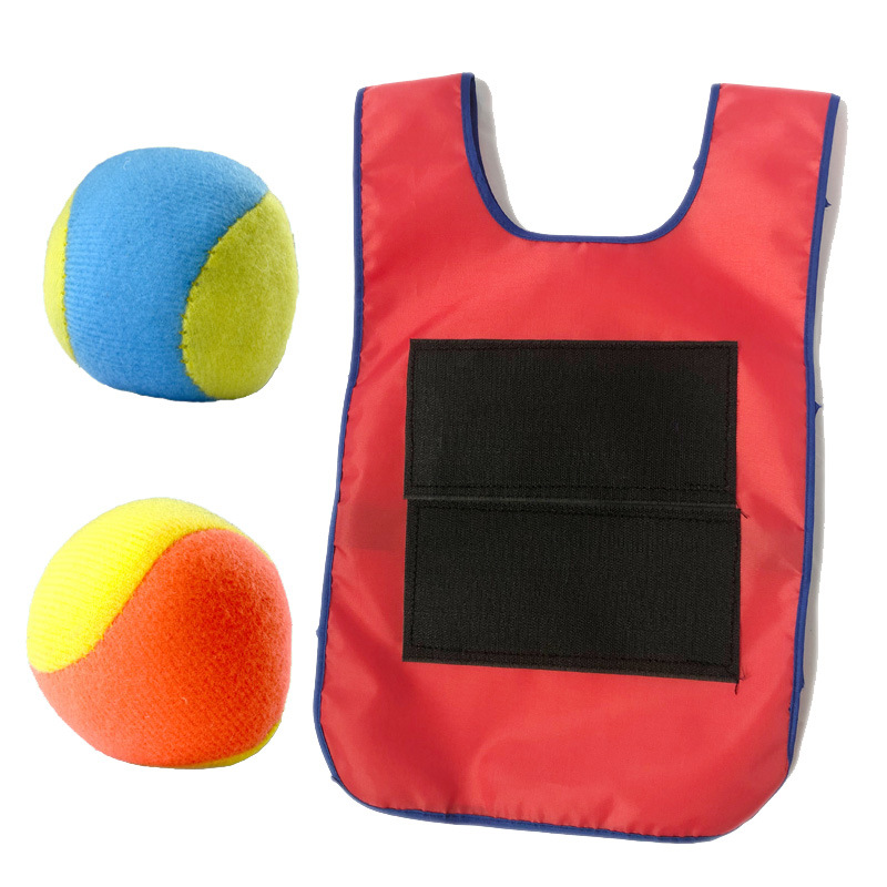 粘球趣味运动会幼儿园儿童粘球衣背心玩具拓展感统训练器材包邮