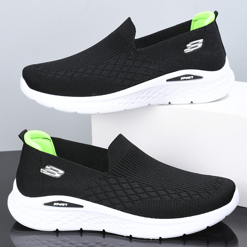 [Big Wholesale] Middle-Aged and Elderly Men's Walking Shoes Breathable Soft Bottom Non-Slip Comfortable Mesh Shoes Casual Shoes Cloth Shoes Men