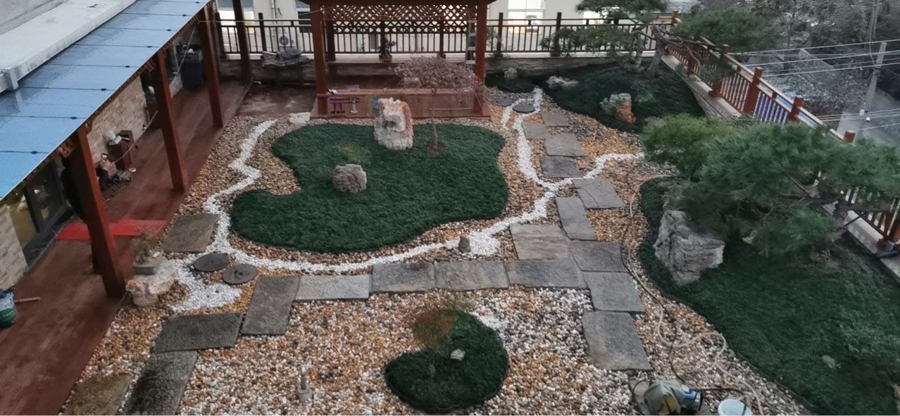 鹅卵石雨花石原石鱼缸造景花盆栽天然小石子庭院鹅软石彩色石头