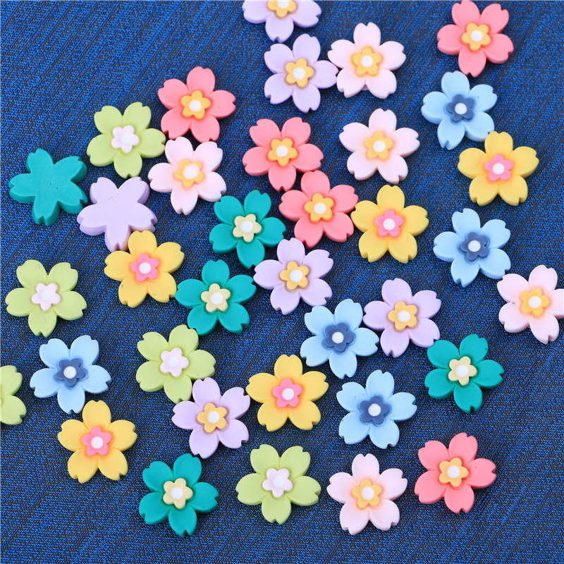 Cream Glue Epoxy DIY Homemade Phone Case Barrettes Petal Flower Resin Accessory Material Package Decorative Accessories