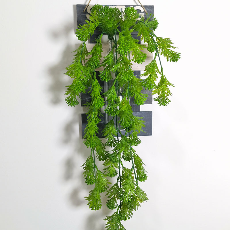 厂家现货批发仿真藤条铁指兰壁挂植物假叶条装饰喷色配墙材植物