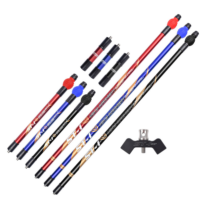 st-1 nika 反曲弓平衡杆 碳纤维杆配重减震射箭竞技比赛配件 直销