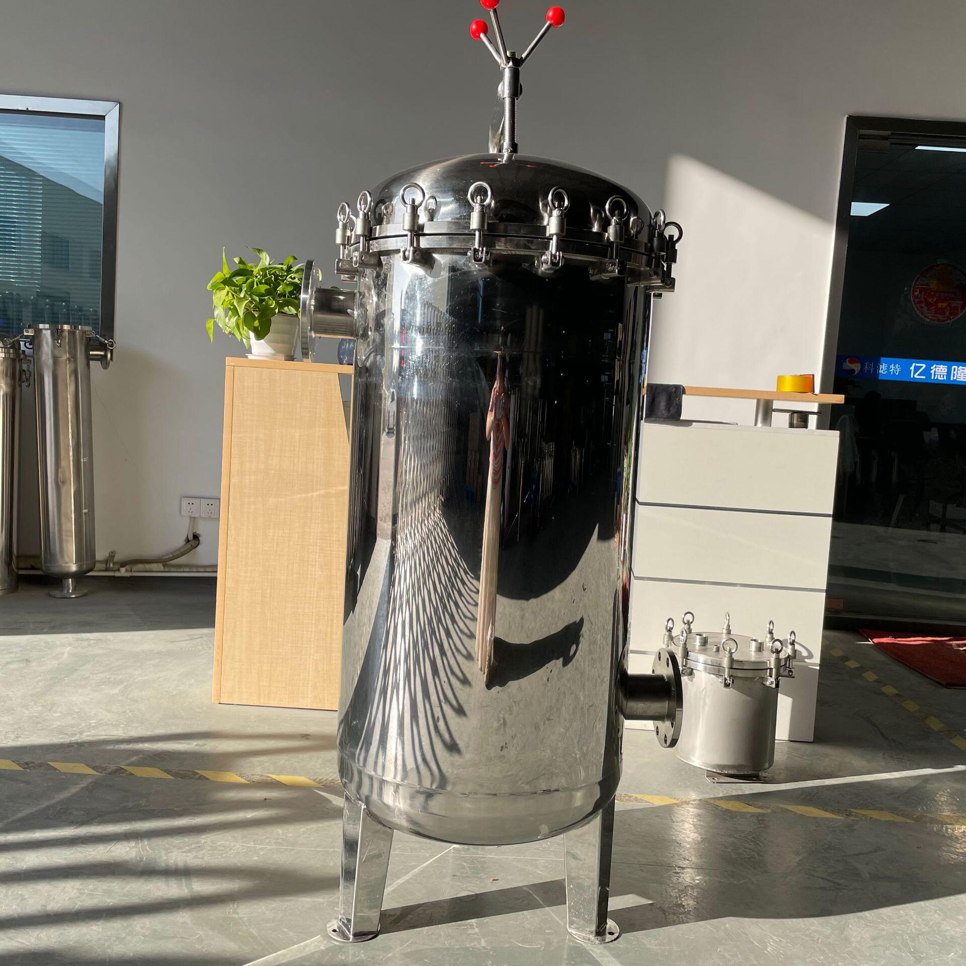 厂家热销 花生油菜籽油油渣食品级大通量过滤 袋式过滤器配件齐全