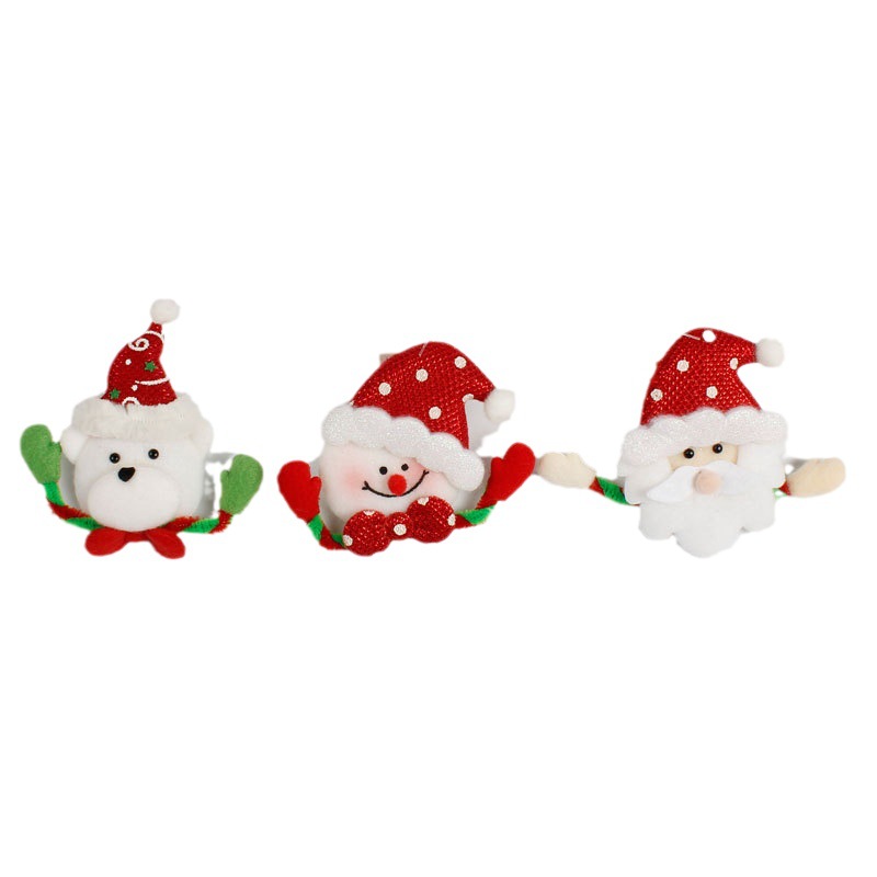 Christmas Party Supplies Christmas Cartoon Brooch Christmas Doll Brooch Christmas Creative Decorations Wholesale