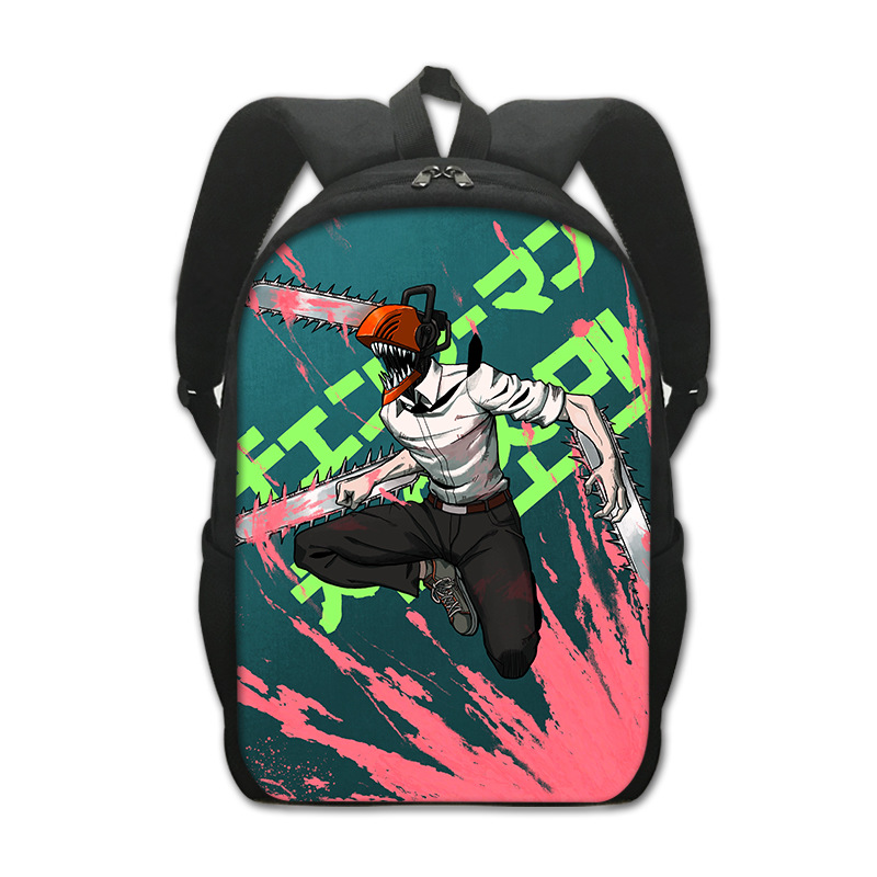 2022 New Chainsaw Man Cartoon Schoolbag Chainsaw Man Peripheral Creative Polyester Comfortable Backpack