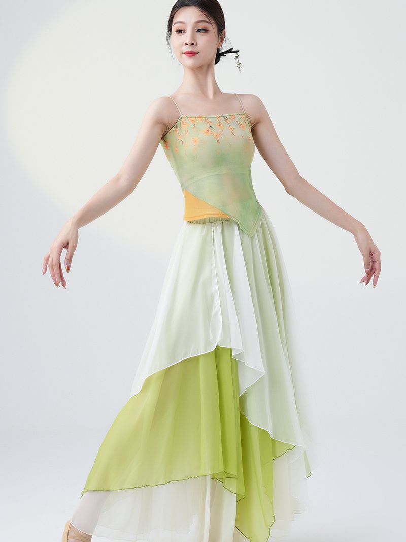 善然堂舞蹈服装背心芭蕾现代民族古典舞练功服打底上衣吊带形体服