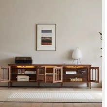 美式实木电视柜复古客厅高端家具储物柜抽屉柜视听柜子全实木家具