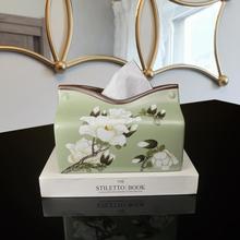 新中式陶瓷纸巾盒网红家居轻奢茶几装饰品客厅实用设计品质抽纸盒