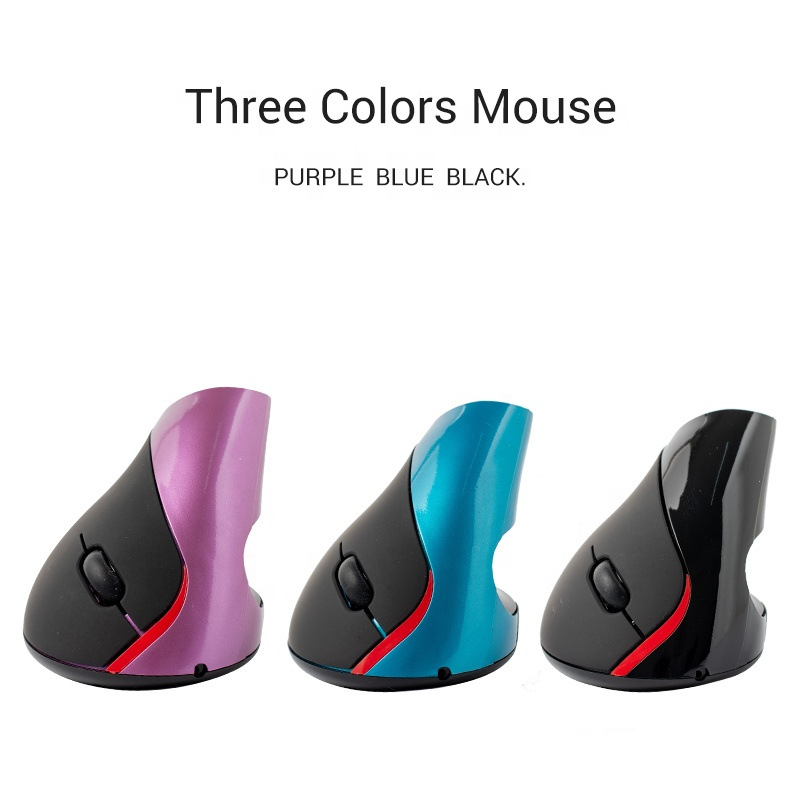 Cross-Border 2.4G Vertical Mouse Vertical Wired Wireless Mouse Ergonomic Cross-Border USB Charging Mouse Wholesale