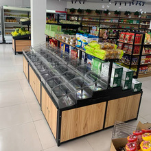 超市货架展示架散称小食品干果散货散装杂粮柜饼干零食柜子商用