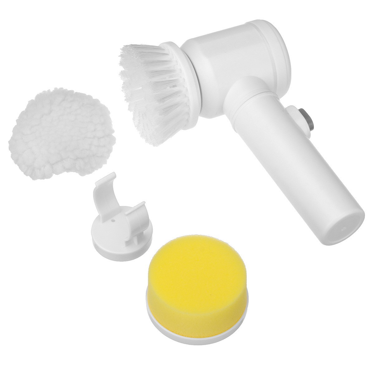 Multi-Functional Handheld Electric Cleaning Brush Dish Brush Kitchen Household 5-Piece Set